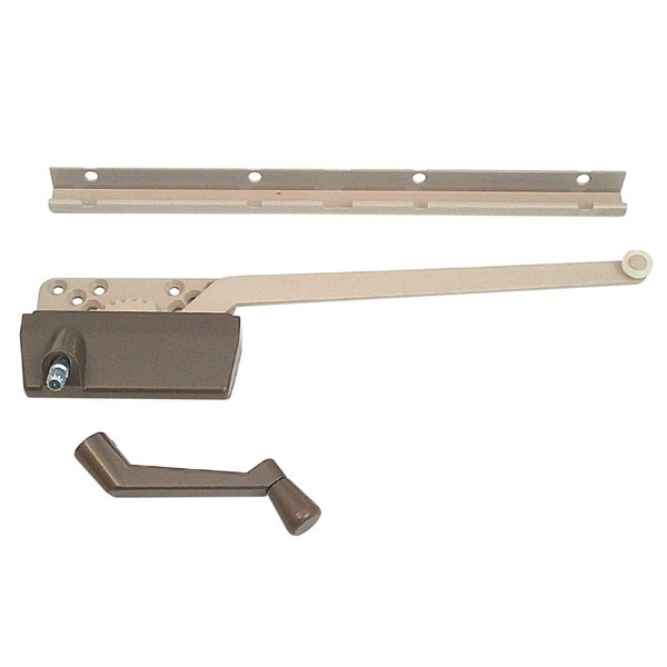 Prime-Line H 3948 9-1/2 In. Bronze Left-Arm Wood Casement Operator