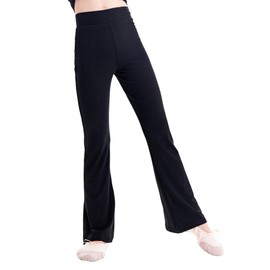 Daydance Kids Girls Black Flare Leggings Modal Boot Cut Dance Pants for Ballet, Yoga, Jazz, Gymnastics, Exercise and Workout