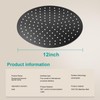 AULEEND All Metal Rain Shower Head - Heavy Duty Stainless