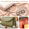 4 Sizes Metal Round Carabiner Clips with Spring O Ring,