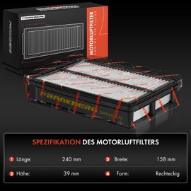 Frankberg 1x Air Filter Insert Diesel Compatible with Getz TB 1.5L 2003-2009 Replace# 281131C500