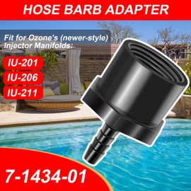 7-1434-01 Hose Barb Adapter Tube Adapter Fit for Del Ozone lnjector Manifold IU-201, IU-206, IU-211