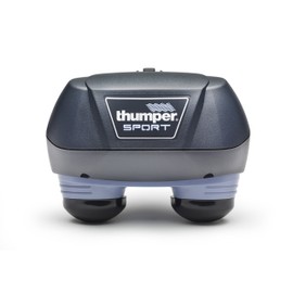 Thumper Sport Percussive Massager - Deep Tissue Home use Massage for Muscles, Back, Shoulders, Neck, Legs, arms. Portable Therapy Action Electric Handheld Massager with Long Handle