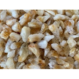 GAF TREASURES Wholesale Rough Citrine 0.5-1.25", Natural Small Citrine Point/Stone, Raw Citrine Healing Crystal (Citrine Point, 10 Pound)