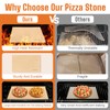 22 Inch Rectangle Pizza Stone Set, Large Pizza Stone for