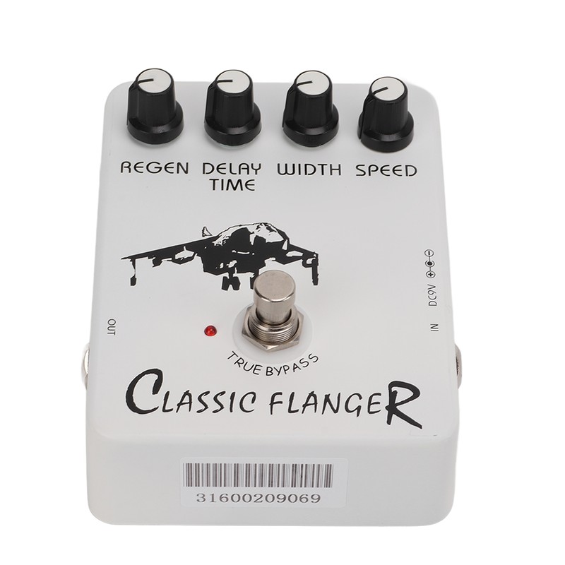 Guitar Effect Pedal Metallic Flanger Sounds Rapid Tremulous Vibrato Electric
