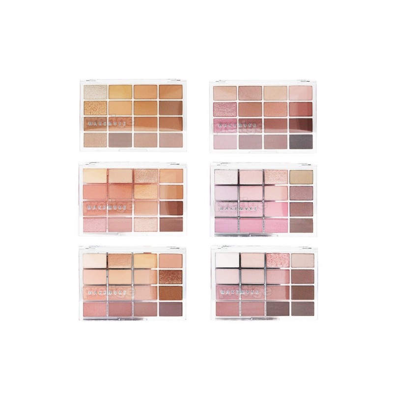 Wakemake Soft Blurring Eye Palette 16 Colors 14g / 웨이크메이크