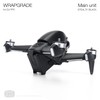 WRAPGRADE Skin Compatible with DJI FPV (Stealth Black)