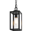 BesLowe 1-Pack Outdoor Pendant Light, 13” Modern Hanging Lantern Light
