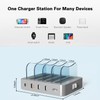 4 Port USB Charging Station for Multiple Devices, Detachable Desktop