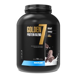 Maxler Golden 7 Protein Blend - Protein Powder for Muscle Gain & Recovery - Cookies and Cream Protein Powder 5 lb