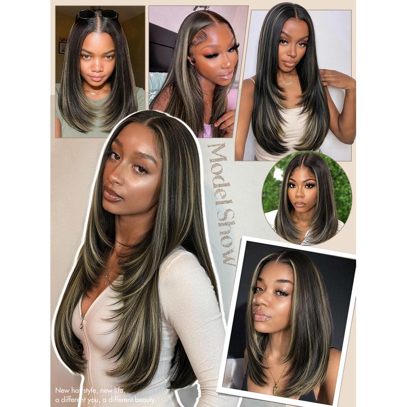 Layered Straight U Part Wig Straight V Part Wig Bob