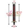 JDMBESTBOY Samurai Sword Black Red Shift Knob Shifter Alloy Katana