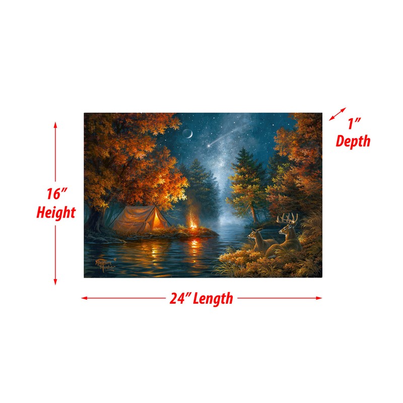 Rivers Edge Products LED Canvas Wall Art, 24 by 16