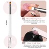 HZXINYI 2 Pcs Nail Brushes for Gel Nails - 2