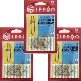 IPPON High Power Lock Snap #4, 12 Pieces, Set of 3