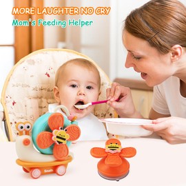 LEADSTAR Montessori Toy Baby from 6 9 12 Months, High Chair Suction Cup Toy Baby Sensory Motor Skills Toy Bath Toy Gift Snail Car for Baby Boys Girls 0 1 2 3 Years