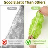 60 Pcs Reusable Food Covers, Clear Elastic Food Storage Covers