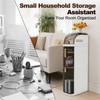 WUSILILU 3 Drawers Bathroom Floor Organizer Cabinet,Free Standing Cabinet w/4