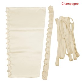 VIGAN 3Pcs/Set Wedding Dress Zipper Replacement Adjustable Corset Back Kit Lacing Satin Ribbon DIY Craft Wedding Dress Accessories (Champagne), Champagne