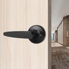 Probrico 8 Pack Dummy Lever Black Door Handle Lever Sets,