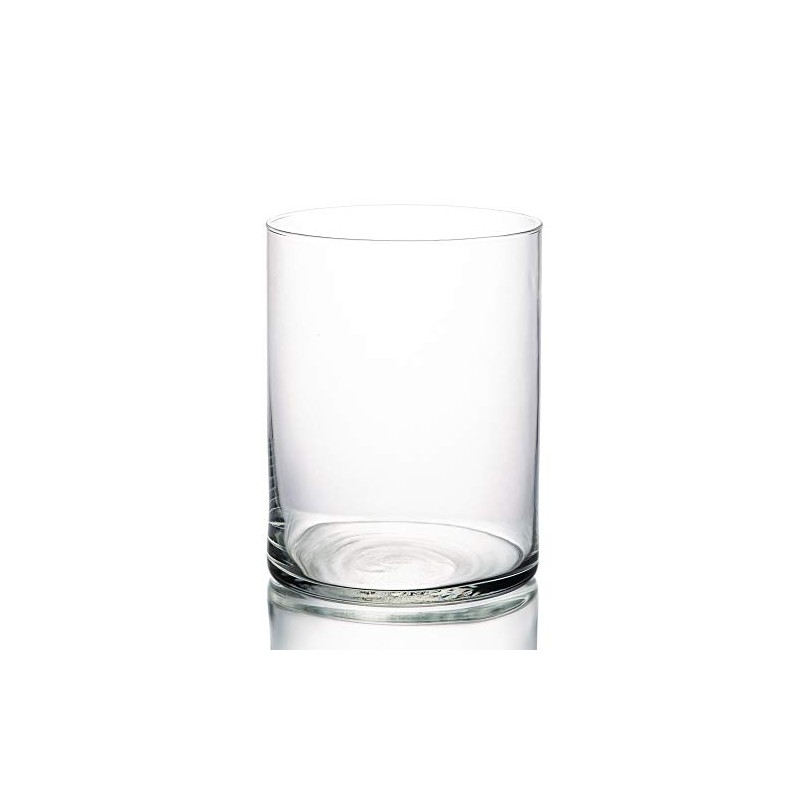Richland Wide Cylinder Vases 6" x 8" Set of 2