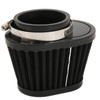 51mm/2in Motorcycle Air Filter ClampOn Dustproof Rubber Black Replacement for