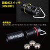 FUJIMORI LED Keychain Flashlight Light Energy Saving Strong Brightness Military