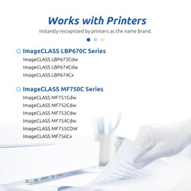 069H 069 High Capacity Toner Cartridge Compatible Replacement for Canon 069H 069 Works for Canon Color ImageClass MF750C LBP674C LBP673C Series MF753Cdw MF751Cdw LBP674Cdw Printer 4-Pack