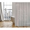 MSV Shower Curtain, Grey/Brown, Unique Size