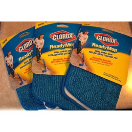 Clorox 3  Clorox Ready Mop Dual Spray Cleaning Pad Replacement Washable  ReadyMop