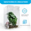 Duedusto Jumping Spider Enclosure 6”x6”x10”, Arboreal Tarantula Enclosure, Praying Mantis