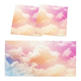 C.IOPMNU 2 Pack Fluorescent Light Cover for Classroom, Pink Clouds Drop Ceiling Decorative Film Filter,Colorful Eliminate Harsh Glare Causing Eyestrain and Headaches…
