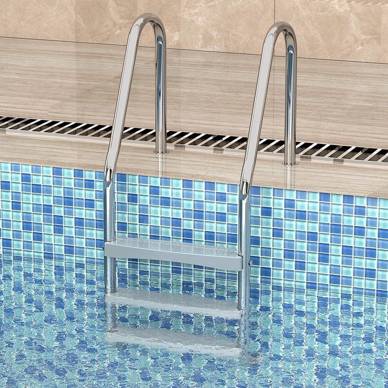 Goovilla Pool Ladder Steps Replacement, (3-Pack) 18" Universal Heavy-Duty Molded