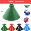 4 Pack Magical Ice Scraper, Round Snow Scraper for Car