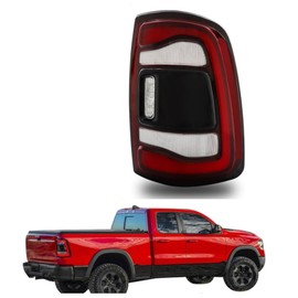 GXYWADY Brake Light Replacement for 2019 2020 2021 2022 RAM 2500 Tail Light Right Side Black Decorative Frame w/o Blind Spot Detection Replacement for 68361718AD