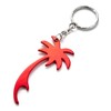 Komonee Palm Tree Red Keychain Bottle Opener Key Chain Metal