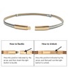 Rojeam Women's Thin Belt for Dress Retro Metal Decorative Belt,