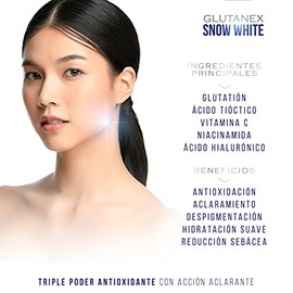 Glutanex Snow White CREMA ACLARANTEAclaramiento Instantneo, Antioxidacin, Despigmentacin, Hidratacin, Reduccin SebceaDe Corea del Sur                 