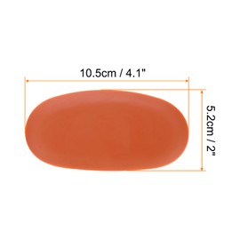 HARFINGTON Pottery Ribs 10.5cm x 5.2cm Soft Silicone Rubber Clay Ceramic Sculpting Tools for Finishing Shaping and Smoothing Removing Finger Marks
