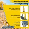 Garden Leaf Rake: Dual Function Thatching Rake for Lawn Dead