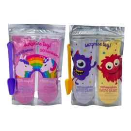 Lulu Bath & Beauty Llama Unicorn & Monster Bath Bomb Fizz Dust Surprise Toys Cotton Candy Raspberry