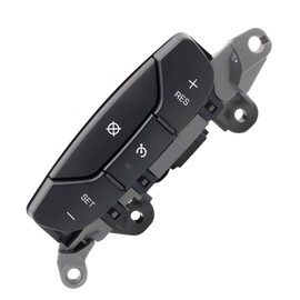 Black Steering Wheel Cruise Control Switch Replacement for D1957E 15819309 Compatible with Chevy 2007-2013 Silverado/Suburban/Tahoe/Avalanche & GMC 2008-2009 Sierra Denali/Escalade
