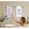 Coastal Preppy Beach Seashell Kitchen Dish Towels Dishcloth 16x24 Inches,