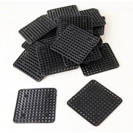 Yubonzai Heavy Duty Black Square Plastic Drainage Mesh, Net, Screen for Potted Plants & Bonsai Pots 2" - 6" (20 Mesh - 2"x 2")