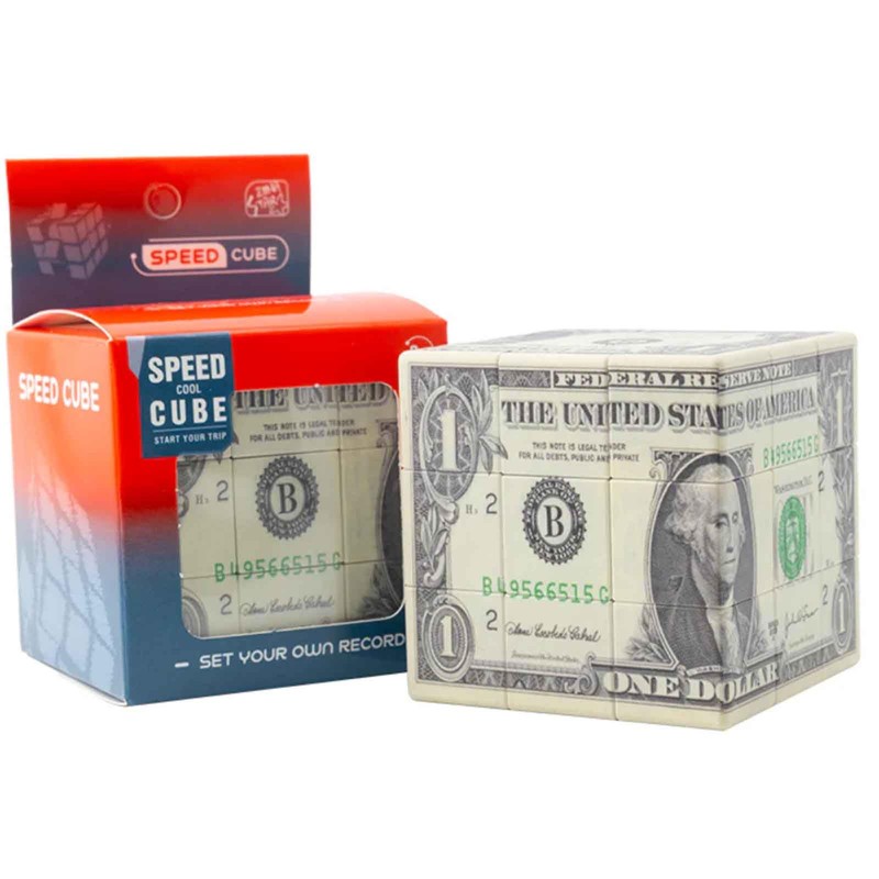 Dollar Cube 3x3 Speed Cube, US Dollar Bill Magic Cube