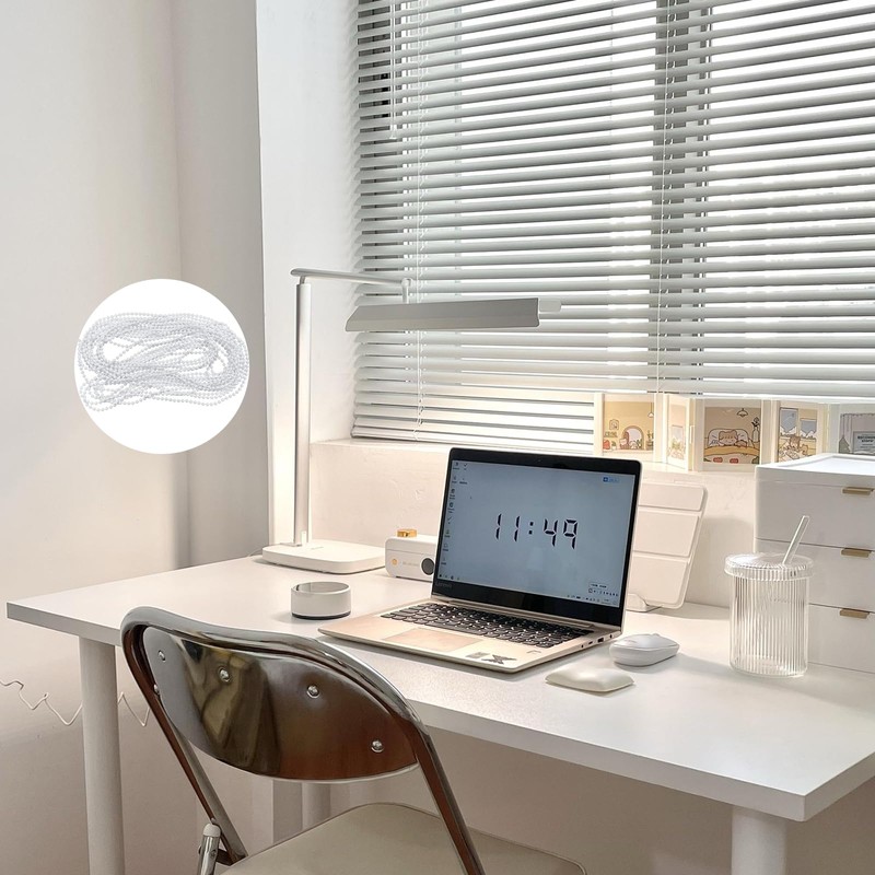 Roller Blind Chain 10 Metres, White 4.5 mm Replacement Chain