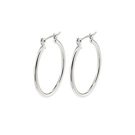 Pilgrim Layla Hoop Earrings for Women and Girls, Brass Stainless Steel, No Gemstone