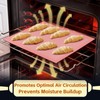 15.7"x11.8" Perforated Baking Mats, Non-Stick Hollow Out Silicone Mat, Reusable