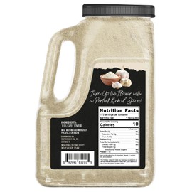 Spicy World Garlic Powder 5 LB Jar – Gluten Free, Bulk Ground Dehydrated Garlic, Non-GMO, Strong Flavor for Cooking, Seasoning, and Spice Blends